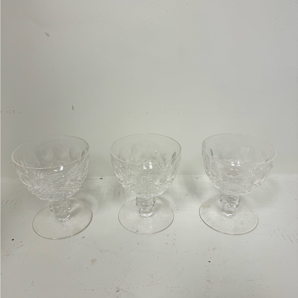 Waterford Colleen Glass Goblets Set of 3